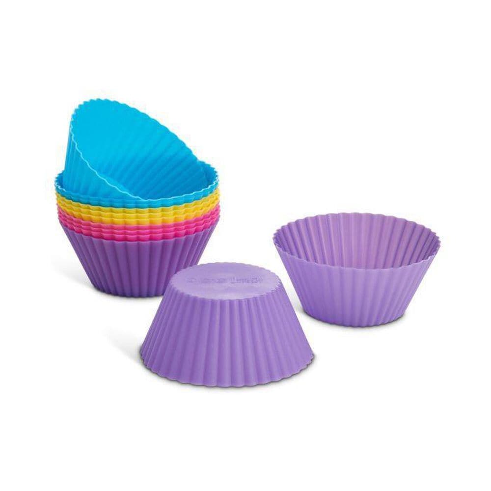 Mrs. Anderson"s Baking Silicone Baking Cups in Blue, Lavender, Yellow and Pink (Set of 12), , large