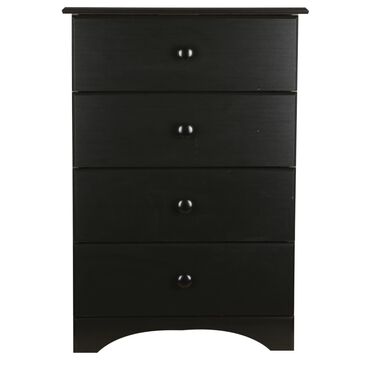Lemoore 4 Drawer Chest in Black, , large