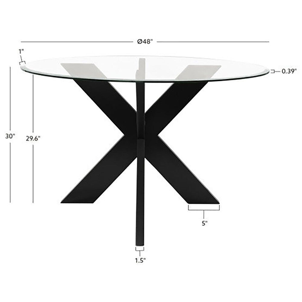 Linden Boulevard Auden Dining Table in Black - Table Only, , large