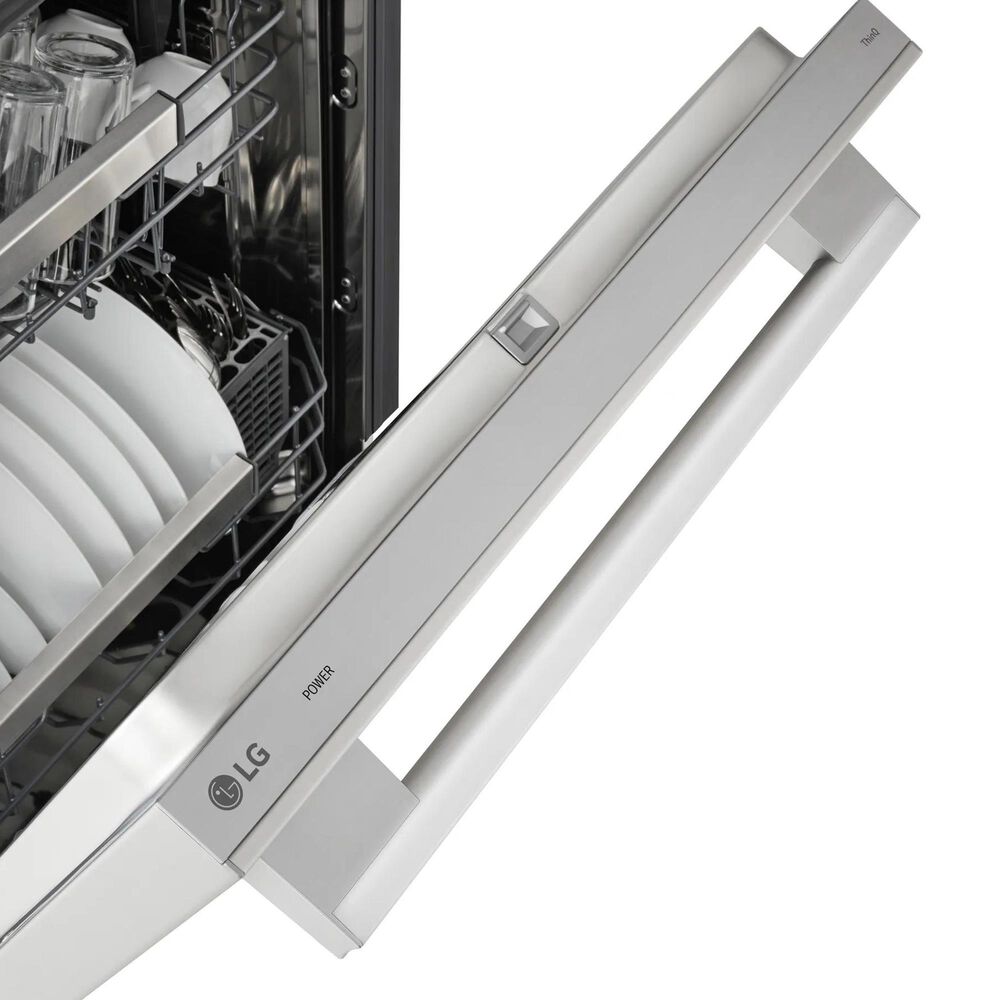 LG 24" Built-In Bar Handle Dishwasher with TrueSteam in PrintProof Stainless Steel, , large