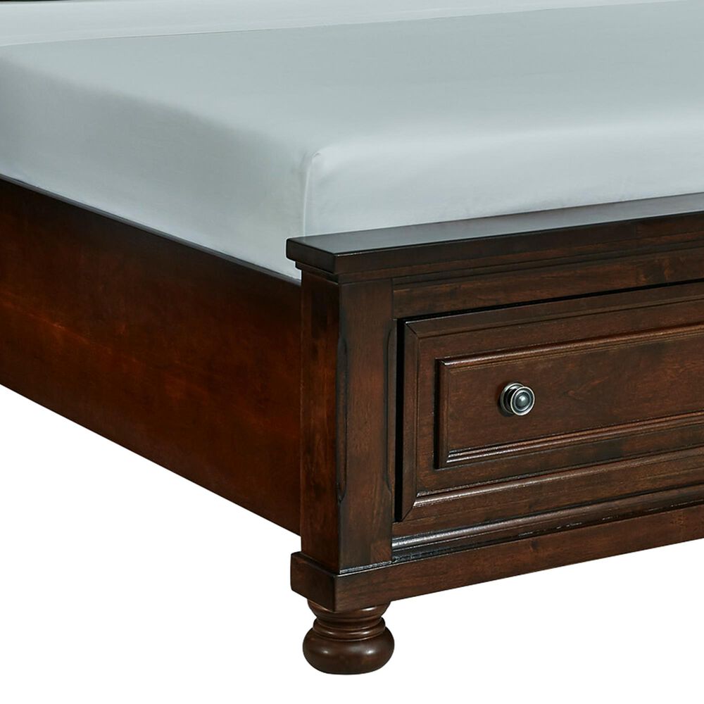 Millenium Porter King Sleigh Storage Bed in Burnished Brown, , large