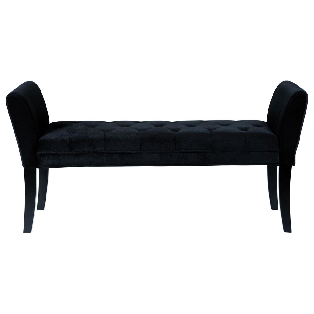 Blue River Chatham Upholstery Bench in Black, , large