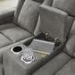 Ashley Next-Gen DuraPella Power Reclining Loveseat with Console in Slate, , large