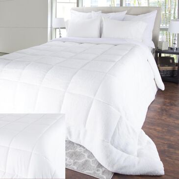 Timberlake King Oversized Reversible Down Alternative Comforter with Sherpa, , large