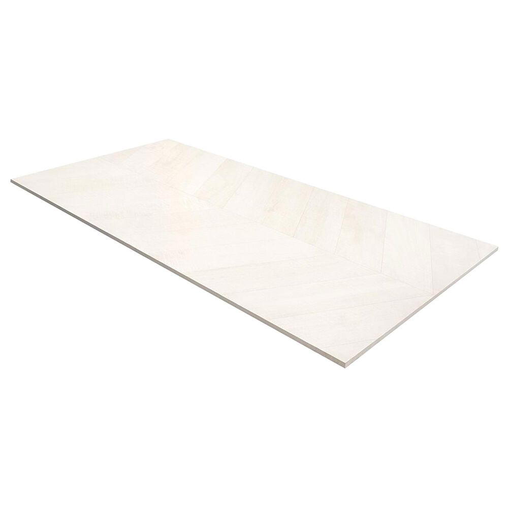 Soho Studio Elan Chevron White 24" x 48" Porcelain Tile, , large