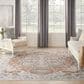 Nourison Astra Machine Washable 9" x 12" Gold and Multicolor Area Rug, , large