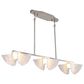 Golden Lighting Glacier 3-Light Linear Pendant in Polished Nickel, , large