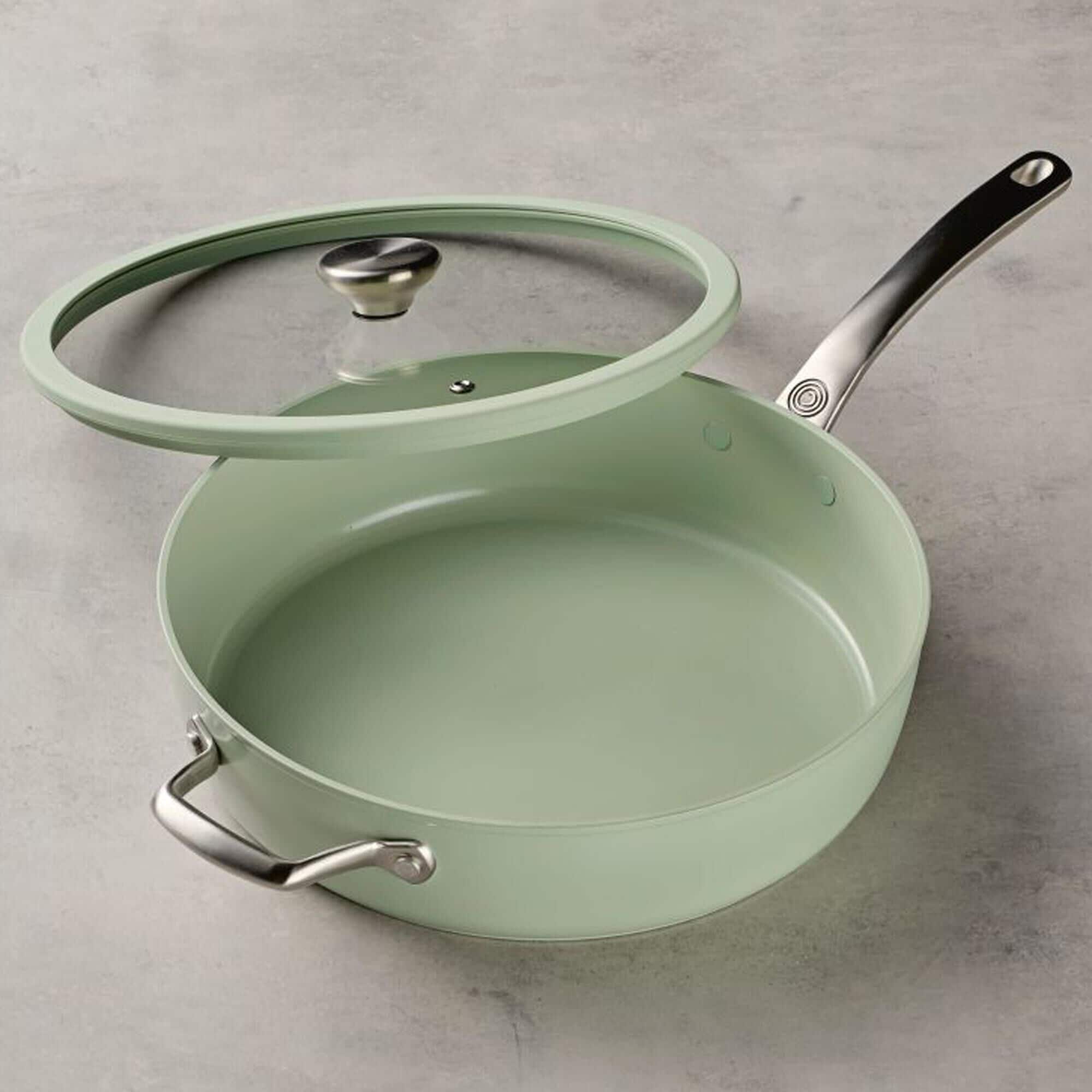 Circulon 5-Quart Ceramic Nonstick Saute Pan with Lid in Sage
