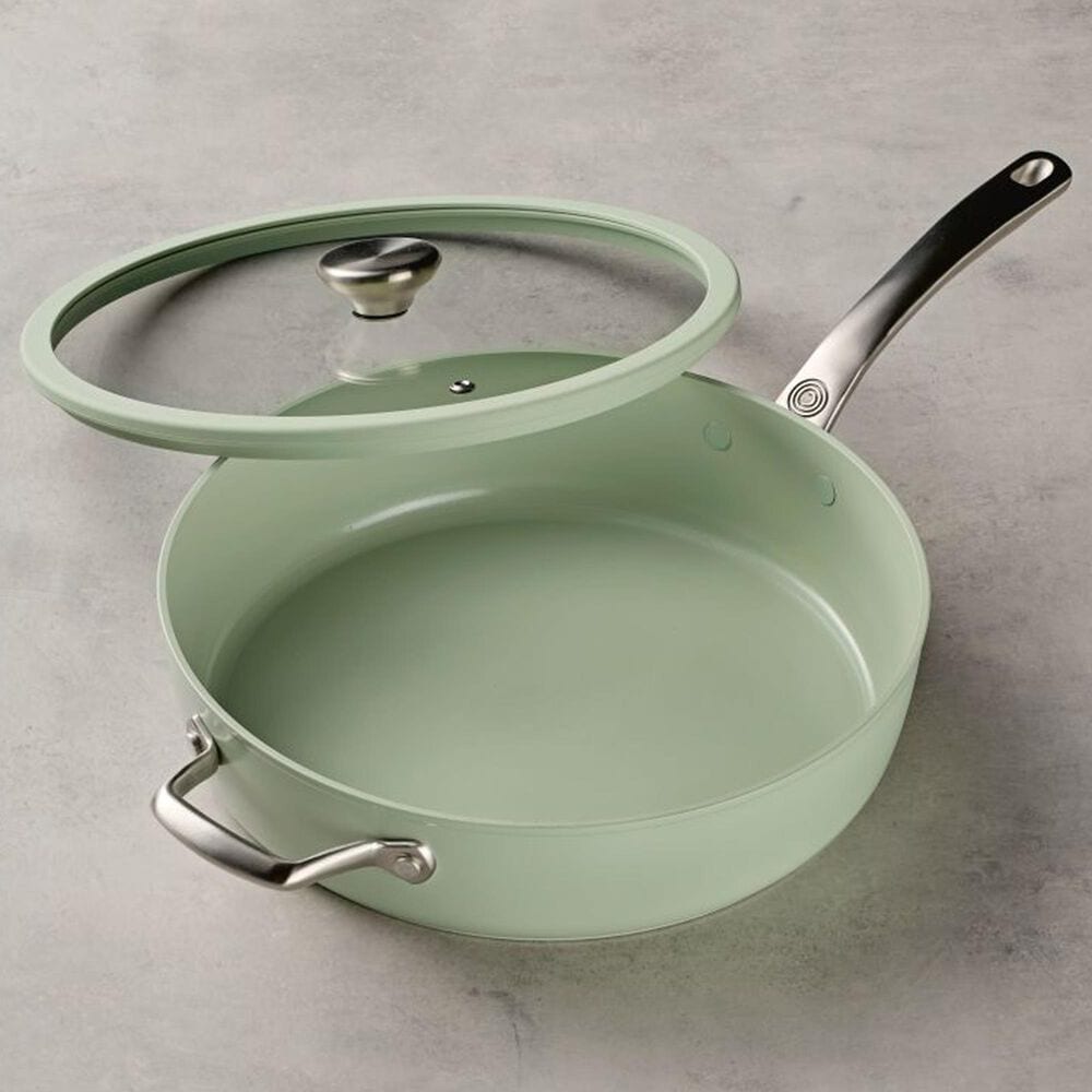 Circulon 5-Quart Ceramic Nonstick Saute Pan with Lid in Sage, , large