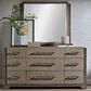 Nicolette Home Anderson Park Dark 9-Drawer Dresser and Mirror in Moose Trail and Frontier Brown, , large