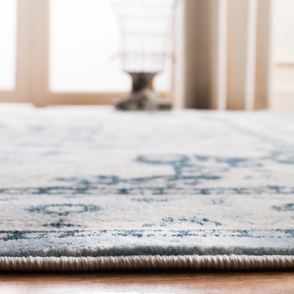 Safavieh Isabella ISA936M 5&#39;3&quot; x 7&#39;6&quot; Light Blue and Cream Area Rug, , large