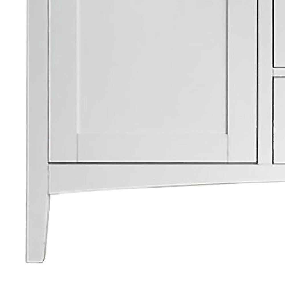 James Martin Vanities Palisades 60&quot; Double Bathroom Vanity in Bright White with 3 cm Ethereal Noctis Quartz Top and Rectangular Sinks, , large