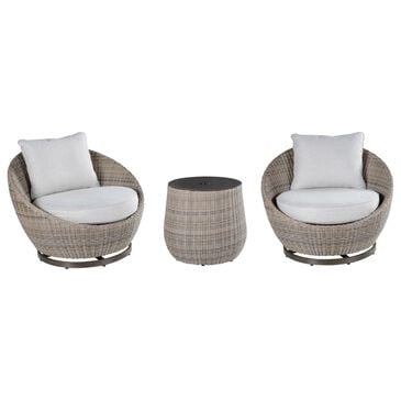 Steve Silver Co. Adeline 3-Piece Patio Chat Set in Driftwood, , large