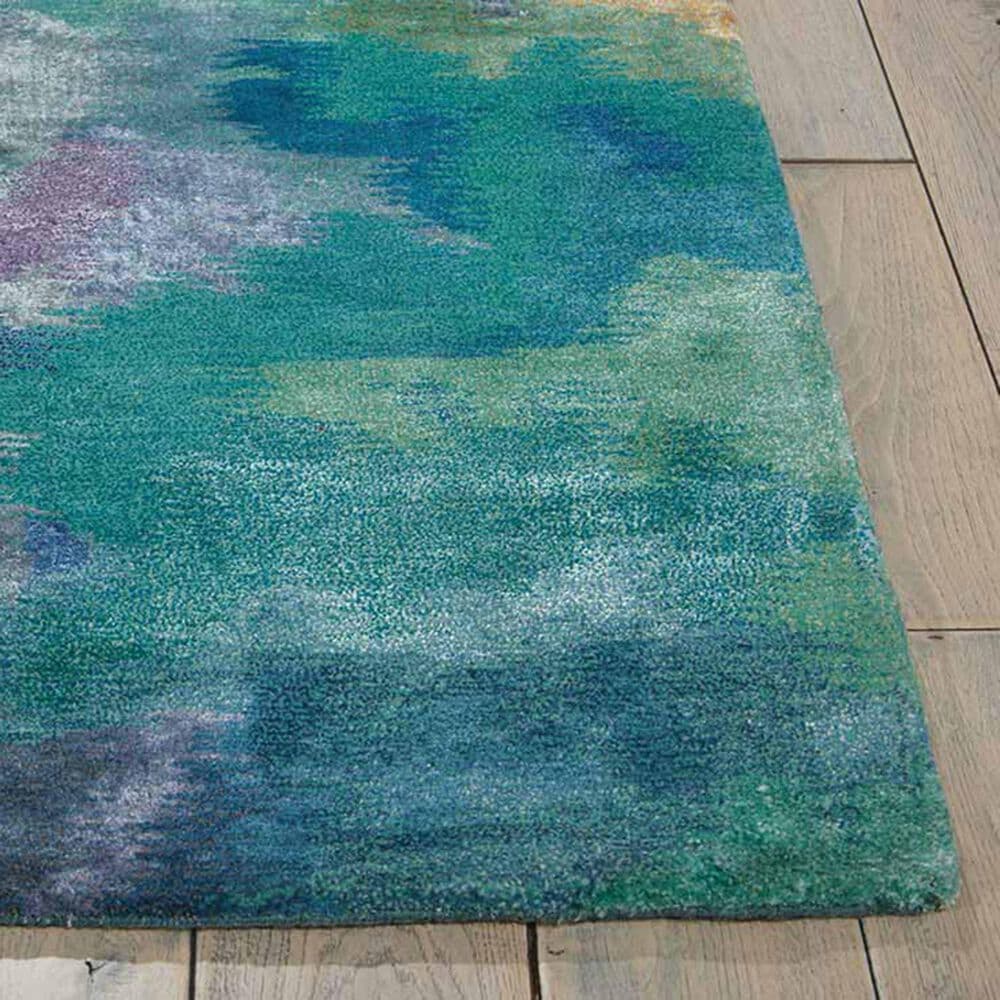 Nourison Prismatic PRS09 8&#39;6&quot; x 11&#39;6&quot; Silver and Blue Area Rug, , large