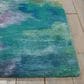 Nourison Prismatic PRS09 8"6" x 11"6" Silver and Blue Area Rug, , large