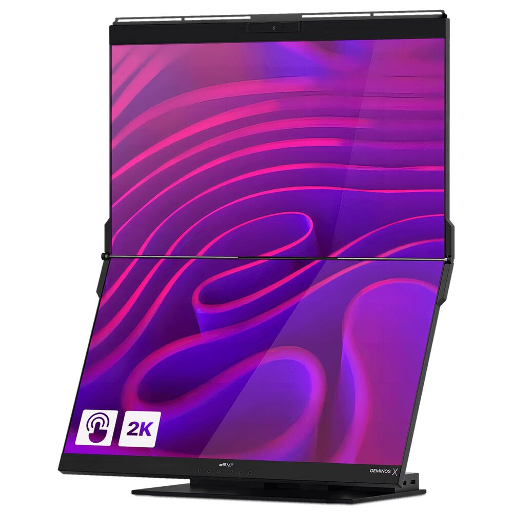 Mobile Pixels Geminos 24&quot; Dual-Stacked Monitor in Gray, , large