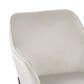 LumiSource Daniella Contemporary Dining Chair in Black Steel and Cream Velvet by LumiSource - Set of 2, , large