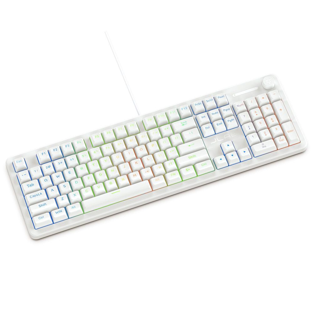 JLab Nightfall Wired Keyboard in White, , large