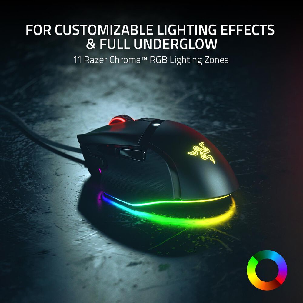 Razer Basilisk V3 Wired Optical Gaming Mouse in Black, , large