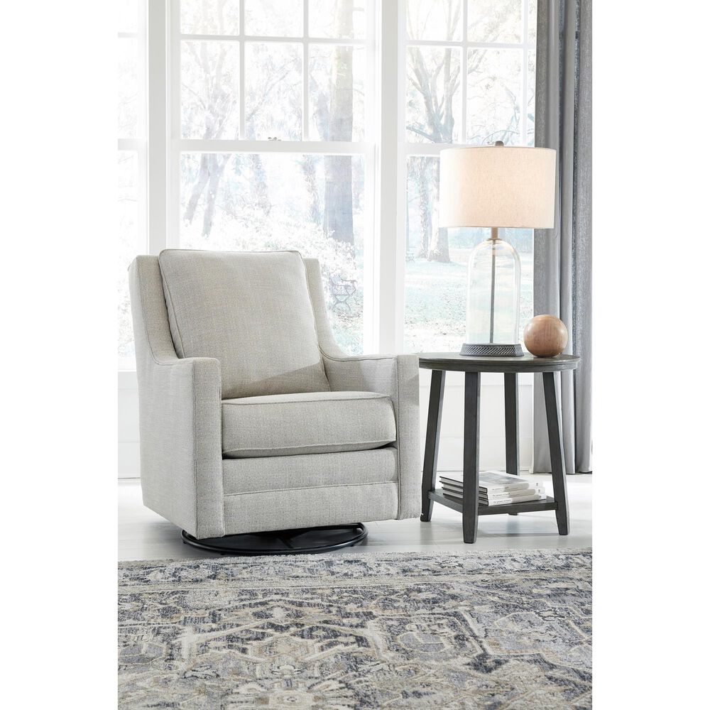 Ashley Kambria Swivel Glider Accent Chair in Frost, , large