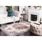 Safavieh Aria Oriental 4" x 6" Ivory and Navy Area Rug, , large