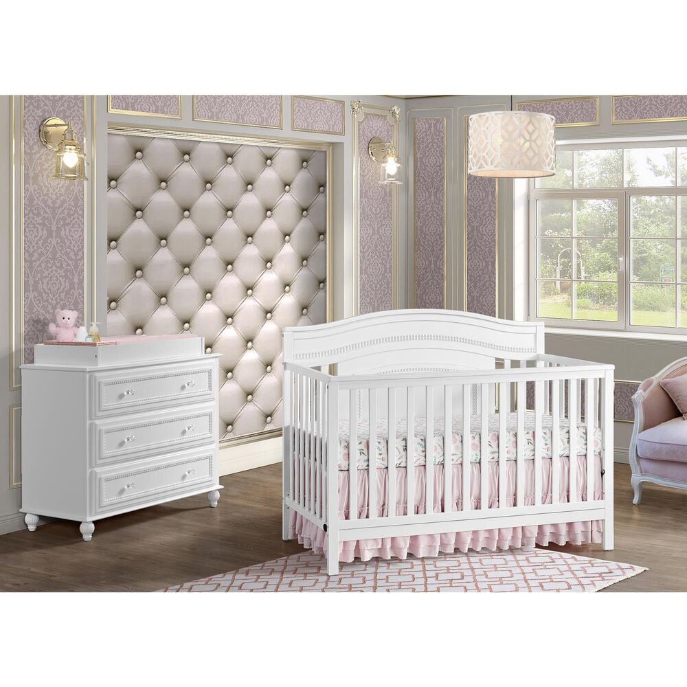 Oxford Baby Briella 3-Drawer Dresser in White, , large