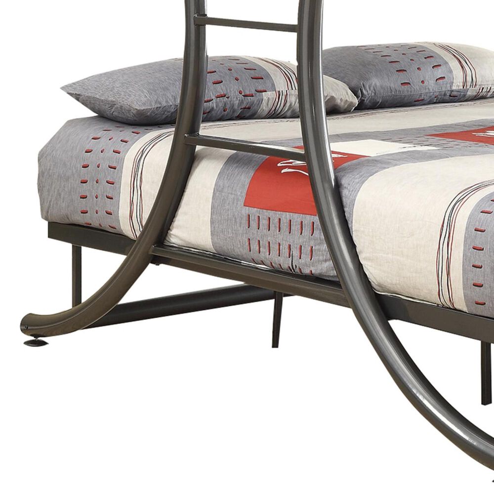 Pacific Landing Full over Full Bunk Bed in Gunmetal, , large