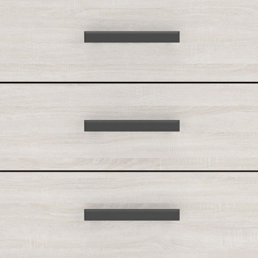 Ashley Sharnari 3-Piece Queen Bedroom Set in Warm Gray, Brown and Antique White Laminate, , large