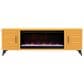 Endress International Malibu 78" Fireplace TV Stand in Lemon, , large