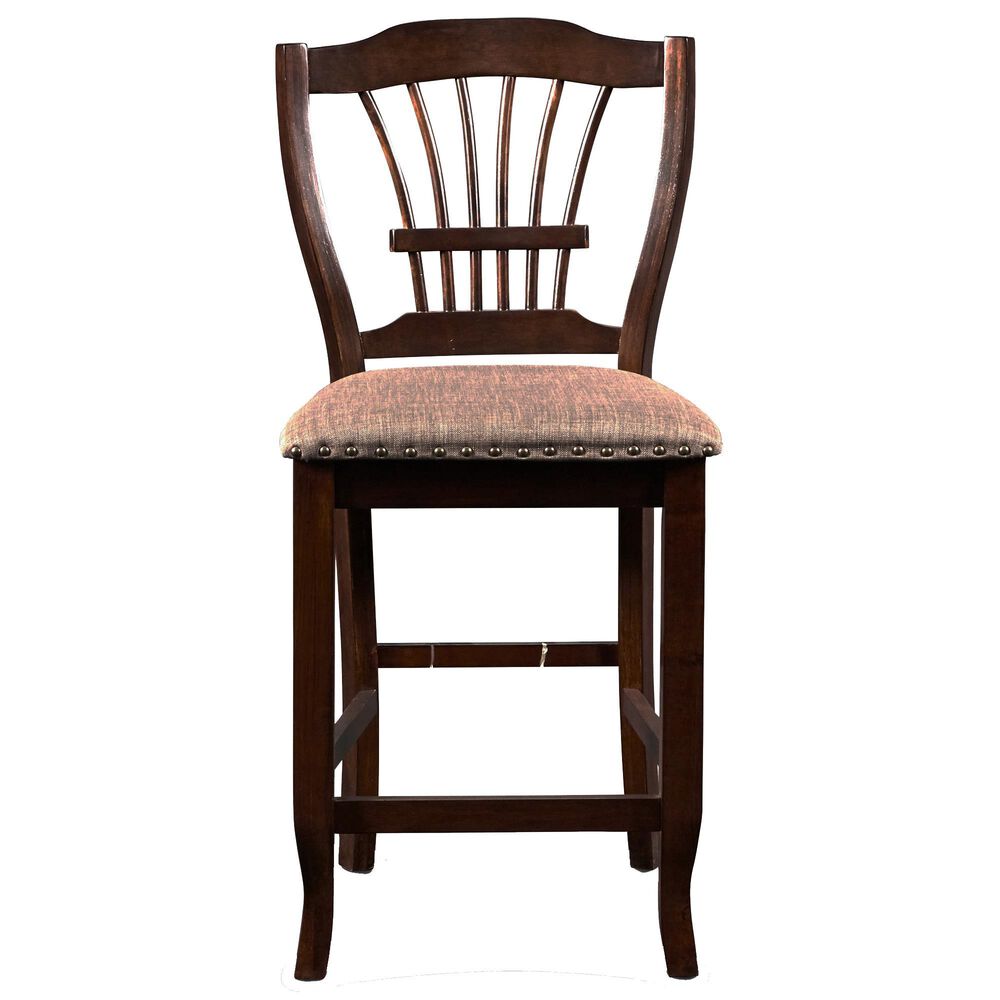 New Heritage Design Bixby Counter Side Chair in Espresso Cherry, , large