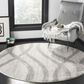 Safavieh Adirondack ADR125C 6" Round Cream and Gray Area Rug, , large