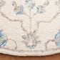 Safavieh Micro-Loop Oriental 5" Round Ivory and Grey Area Rug, , large