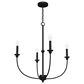 Hunter Southcrest 26" 4-Light Chandelier in Flat Matte Black, , large