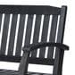 Hearth and Haven Baxter Outdoor Rocking Loveseat in Dark Grey, , large