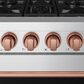 Thor Kitchen Gordon Ramsay 4.6 Cu. Ft. Professional Liquid Propane Range with Rose Gold Handle Kit in Stainless Steel, , large