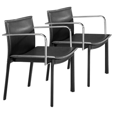 Zuo Modern Gekko Conference Chair in Black (Set of 2), , large