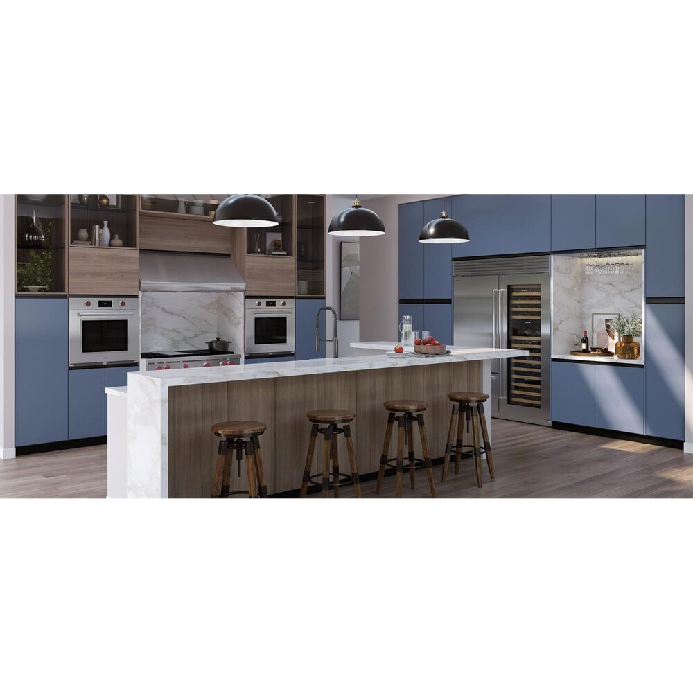 Sub Zero 17 Cu. Ft. Classic Left Hinge Bottom Freezer Refrigerator with Internal Water Dispenser and Pro Handle in Stainless Steel, , large