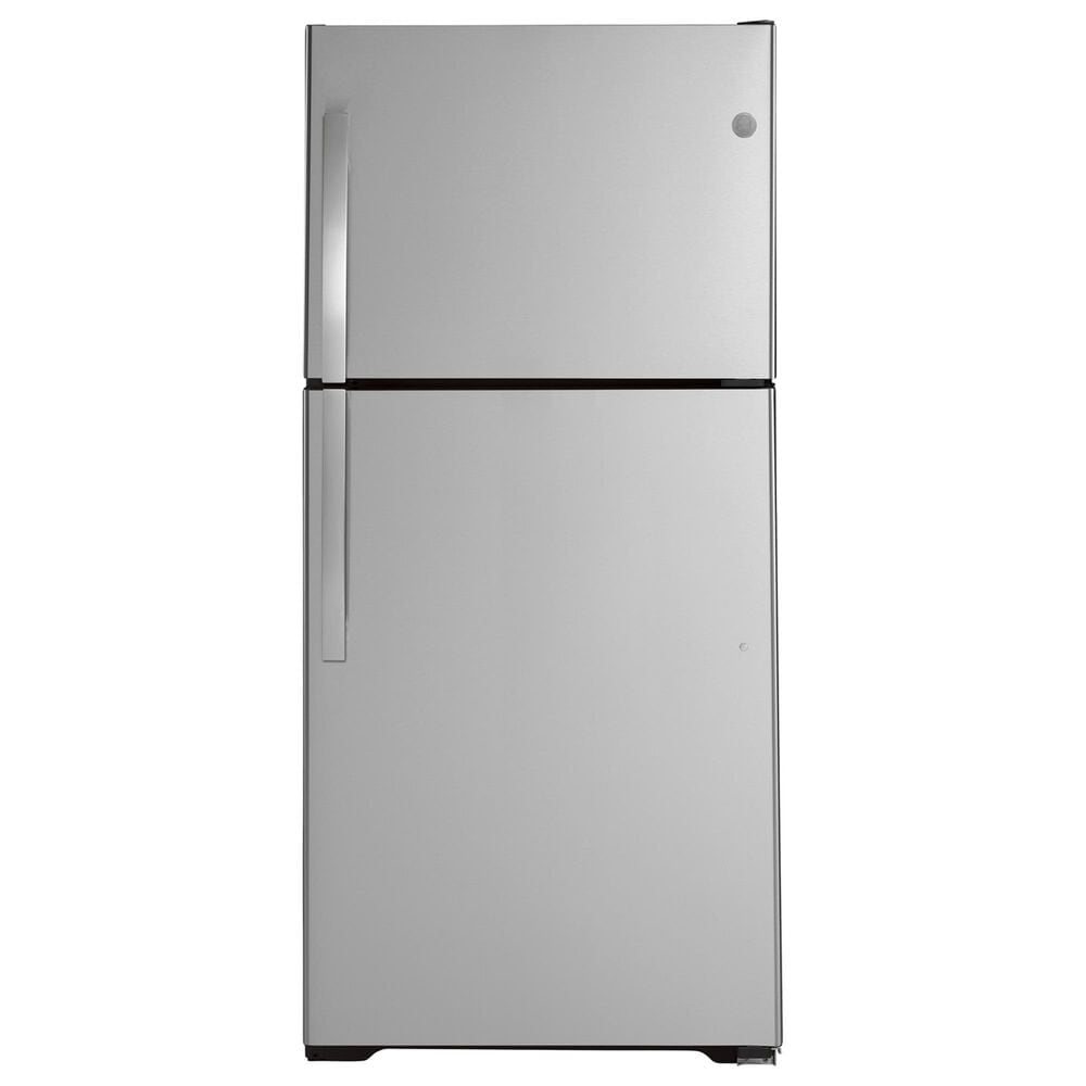 GE Appliances 21.9 Cu. Ft. Top Freezer Refrigerator in Fingerprint Resistant Stainless Steel, , large