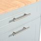 HOMLUX 47" Fluted Kitchen Island with Trash Can Storage Cabinet in Grey, Blue and Natural, , large