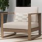 Linon Home Decor Silas Patio Arm Chair in Beige, , large