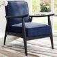 Zuo Modern Rocky Arm Chair in Blue and Black, , large