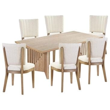 Urban Home Sumner 7-Piece Rectangular Dining Set in Natural, , large