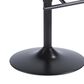 LumiSource Lombardi Swivel Adjustable Barstool with Cream Cushion in Black and Walnut, , large