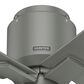 Hunter Terrace 44" Outdoor Ceiling Fan in Matte Silver, , large