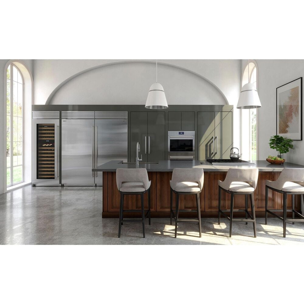 Sub Zero 30&quot; Classic Custom Frame Left Hinge Wine Storage with Pro Handle in Stainless Steel, , large