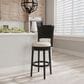 The Monday Company Clarion Swivel Bar Height Stool in Black and Greige, , large
