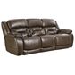 HomeStretch Power Reclining Sofa with Headrest and Lumbar in Walnut, , large