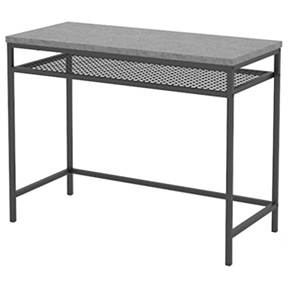 Sauder Market Commons Writing Desk in Slate Gray and Black, , large