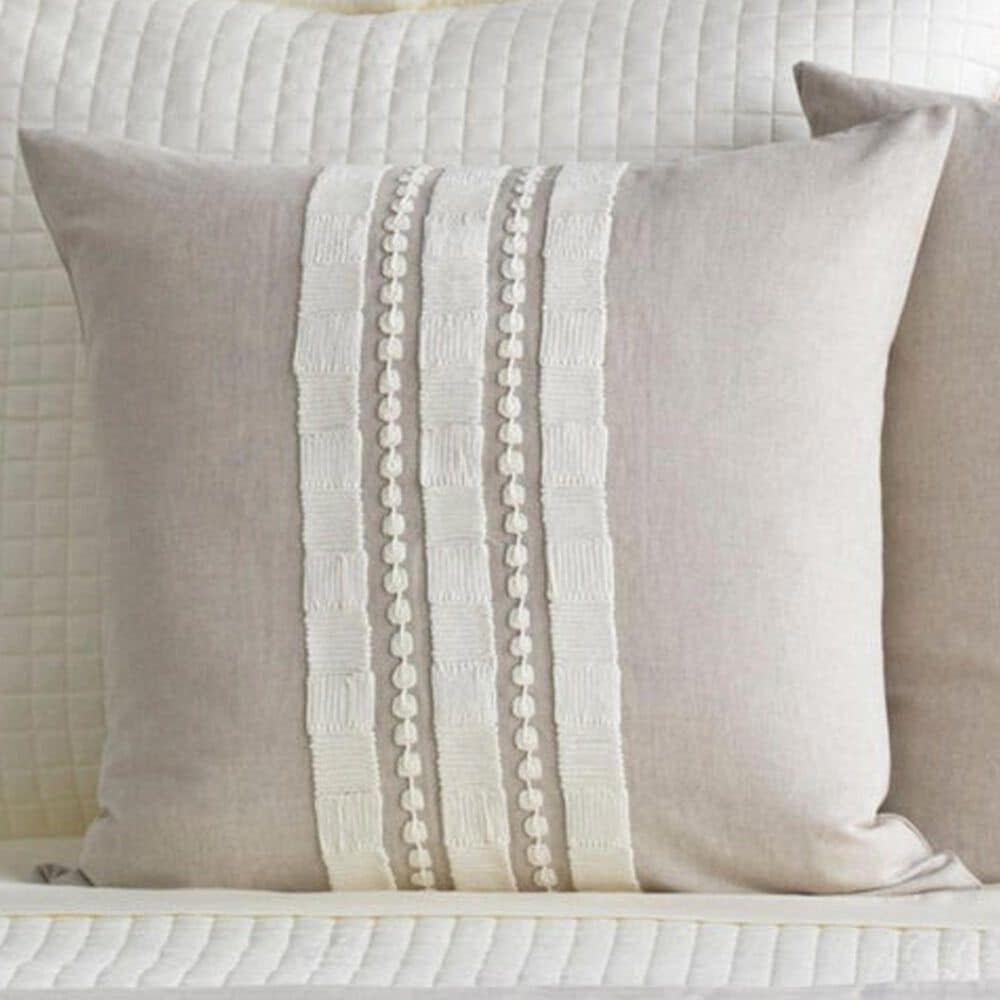 Ann Gish Echelon 24" x 24" Square Throw Pillow in Natural, , large