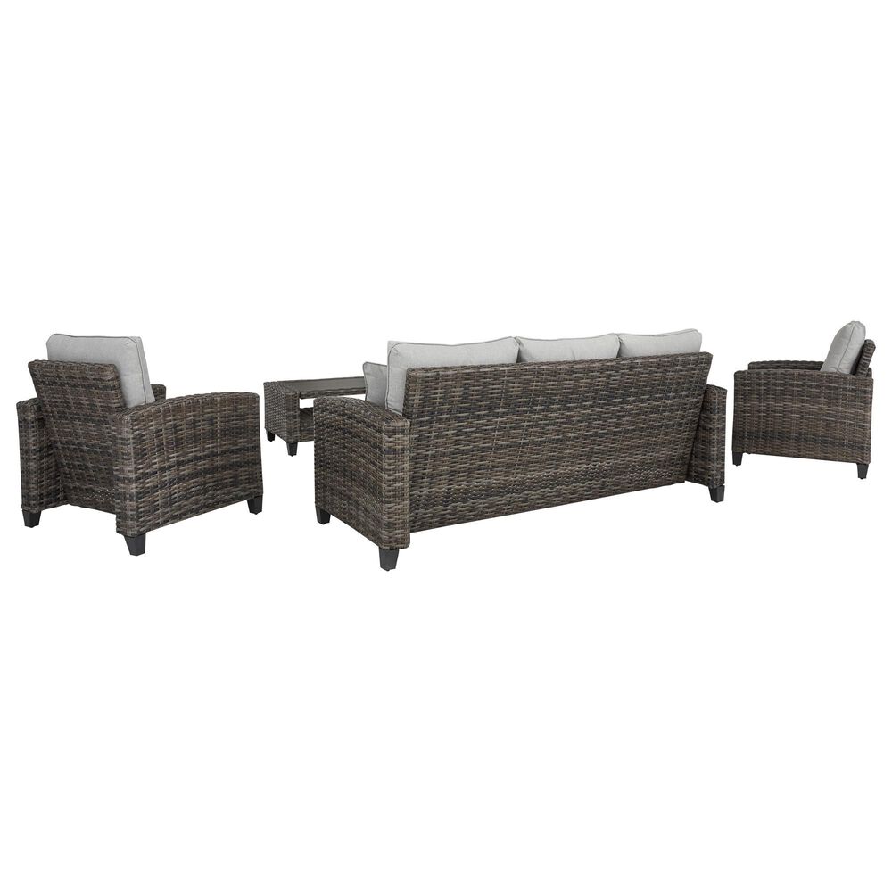 Signature Design by Ashley Cloverbrooke 4-Piece Conversation Set in Gray, , large